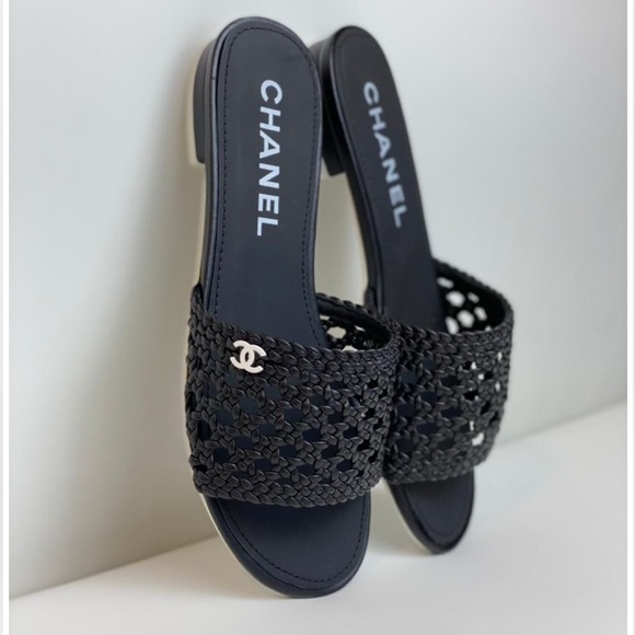 Chanel Braided Slides 39C - Picture 1 of 9
